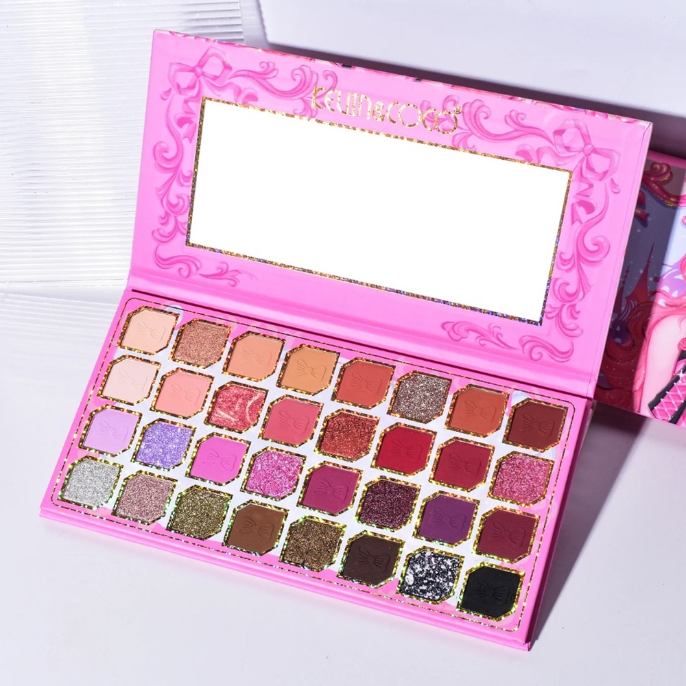 35-Color Pink Eyeshadow Palette — Vibrant Pink & Multi-Shade Eye Colors